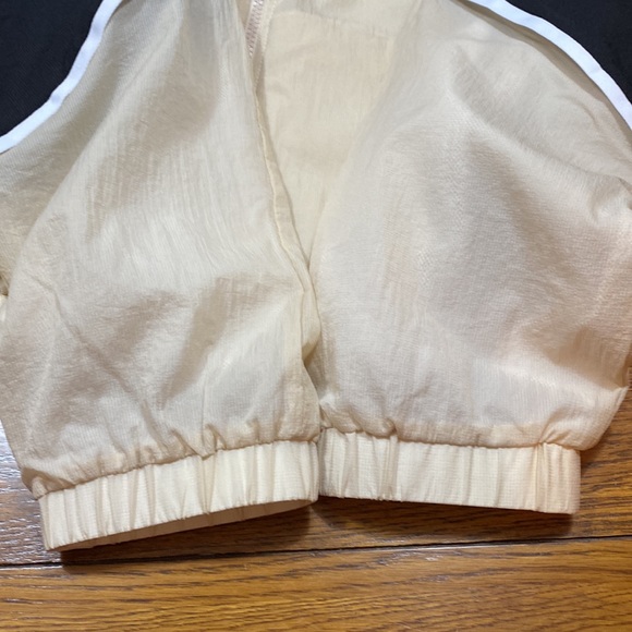 ZYIA Active Jacket Lightweight Netted Lining Color Block Tan/White/Black Size L - Picture 13 of 15